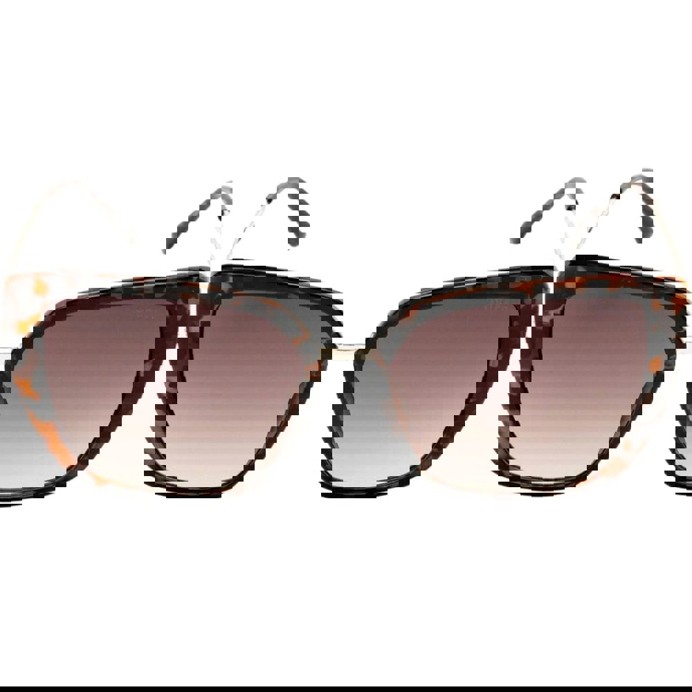 Guess Cat Eyes Brown Gradient Lens Dark Havana Brown Sunglasses