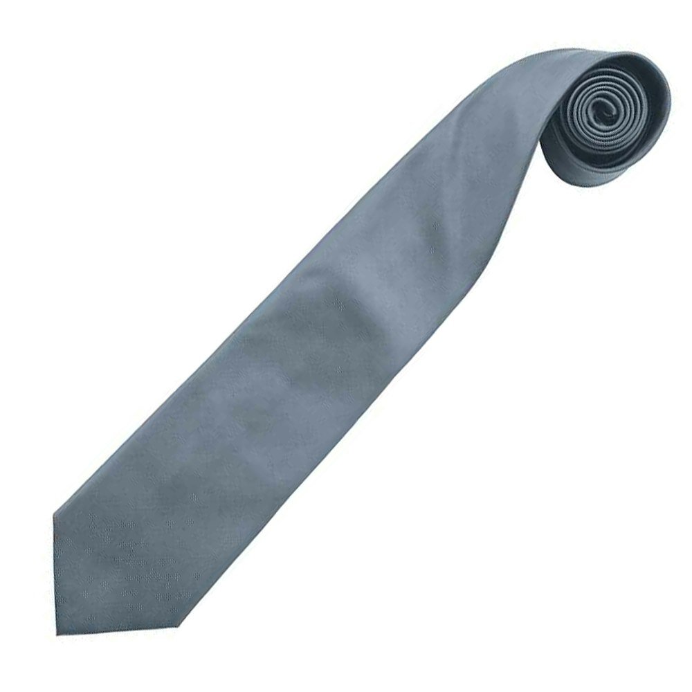 Premier Mens Colours Fashion Tie - Grey