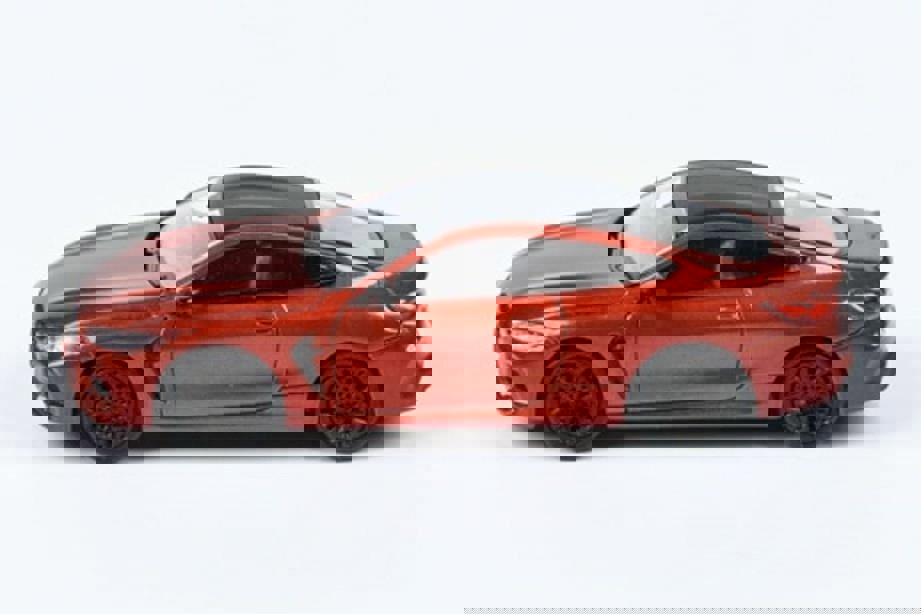 bmw m8 coupe rhd red 1:64 scale paragon 65211r