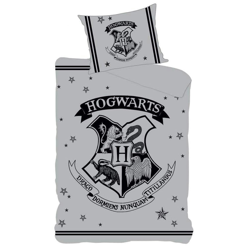 Harry Potter Hogwarts Duvet Cover Set - Grey