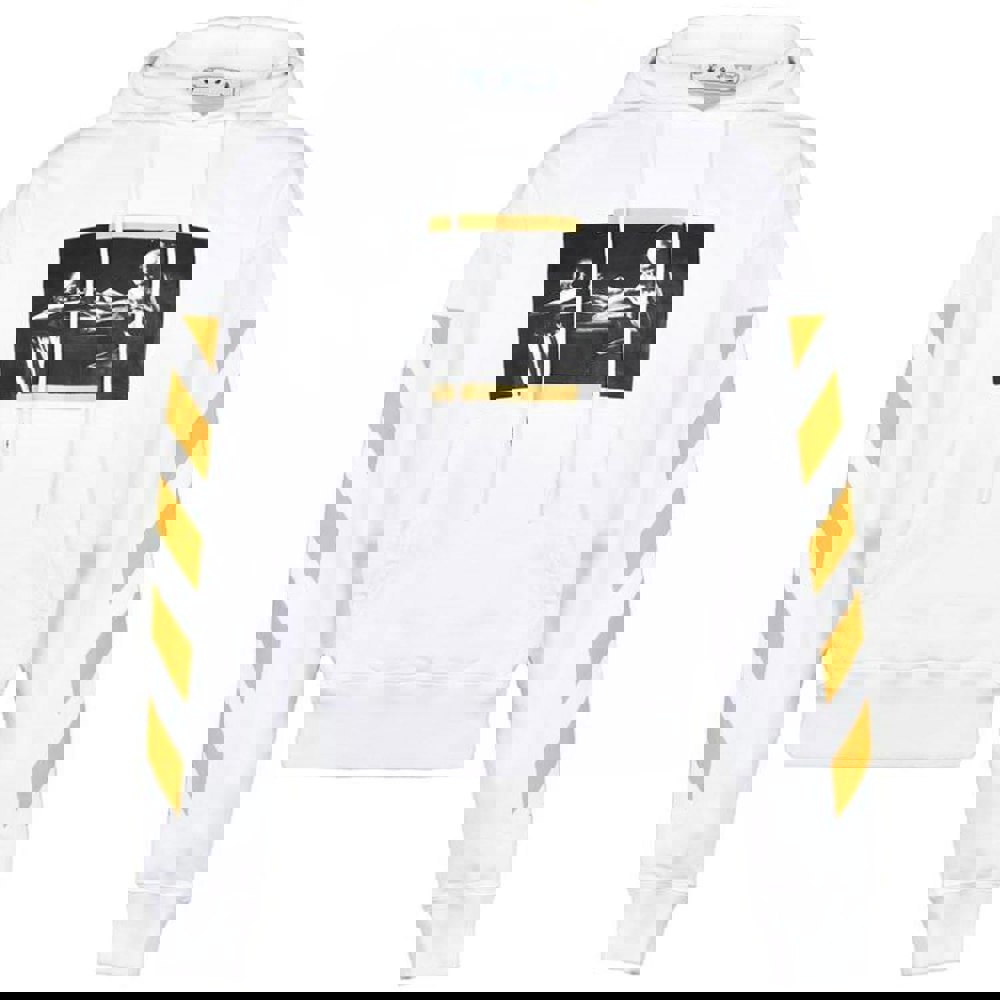 Off-White Carav Painting Over Hoodie - White