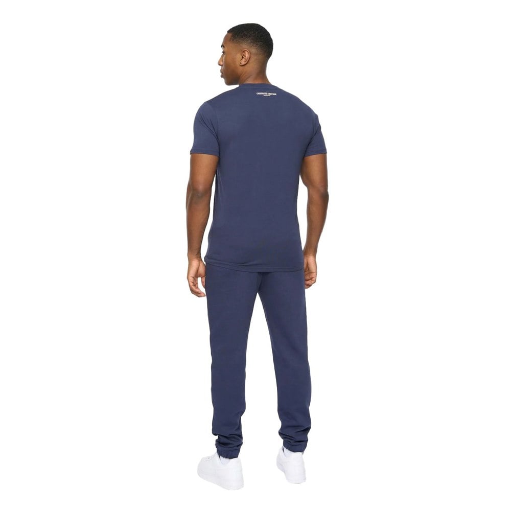 Crosshatch Mens Ellsworth T-Shirt - Navy