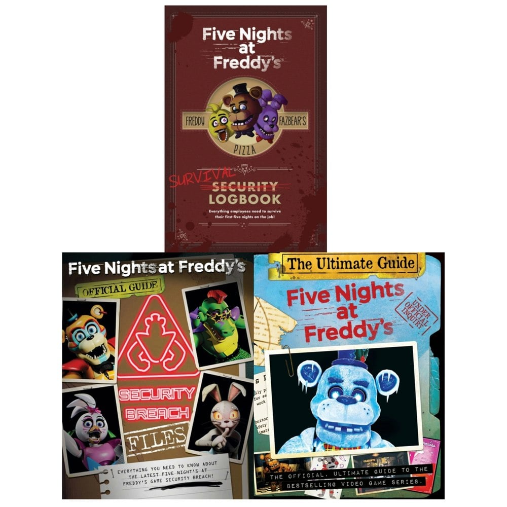 Five Nights at Freddy's The Ultimate Guide 3 Books Set - Survival Logbook & more