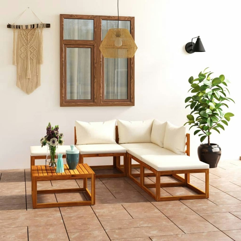 Berkfield 6 Piece Garden Lounge Set with Cushions Solid Wood Acacia (UK/IE/FI/NO only)