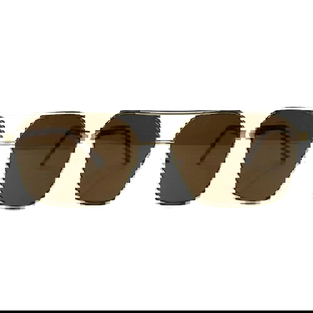 Calvin Klein Havana Brown Arms Gold Sunglasses