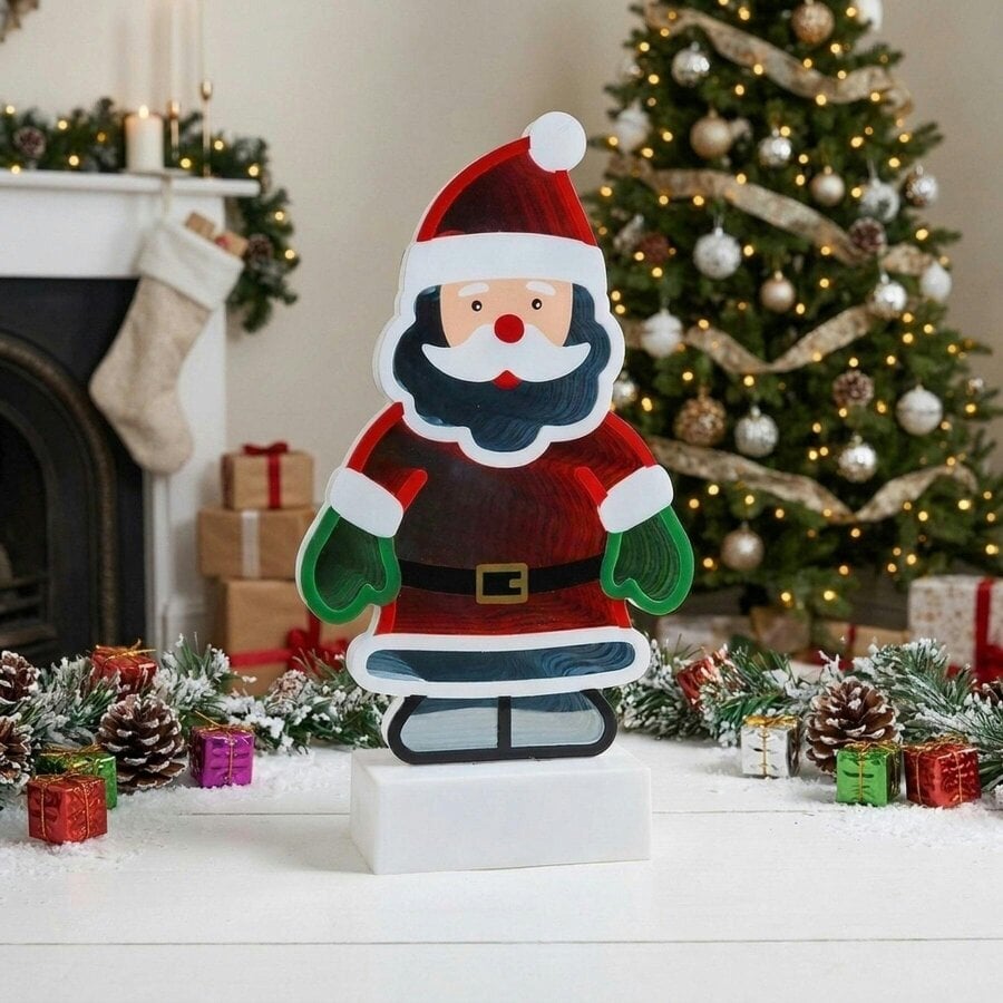 Garden Greatness Discover Festive Santa Infinity Light - V3