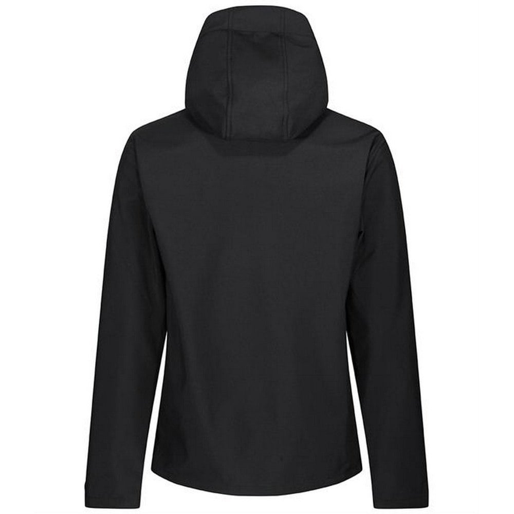 Regatta Men's Venturer Hooded Soft Shell Jacket - Black/Classic Red