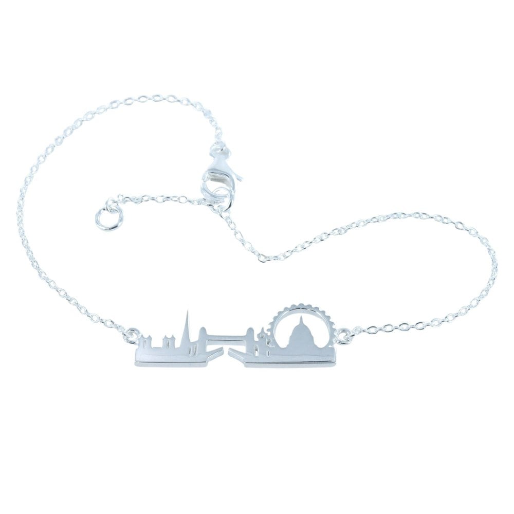 Sterling Silver London Skyline Bracelet - Reeves & Reeves