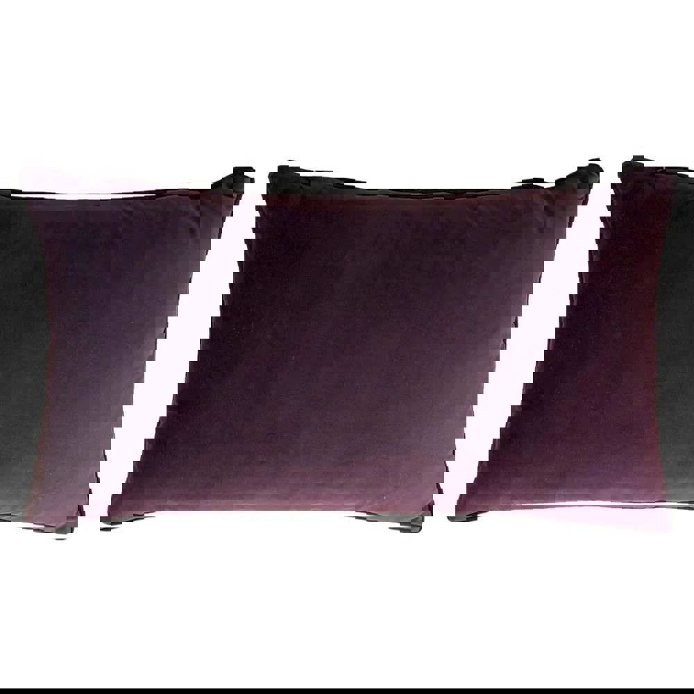 Wylder Mogori Leaf Cushion Cover - Aubergine
