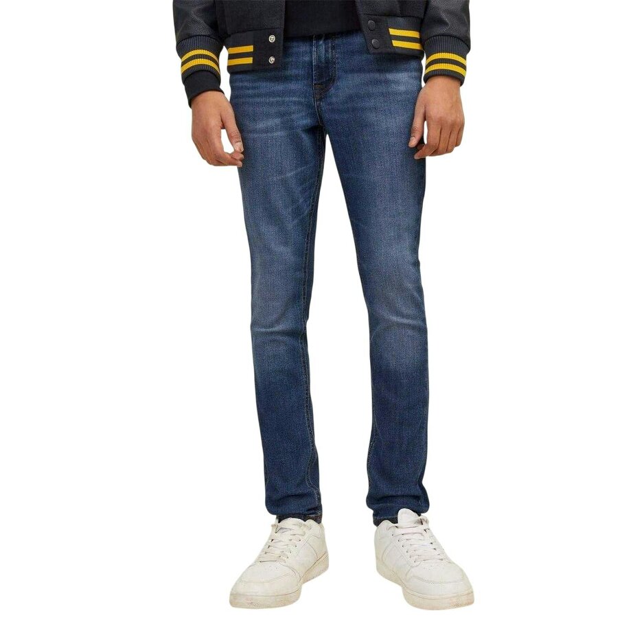 Jack And Jones Boys Denim Jeans - Blue Denim - Blue Denim - 100% Mixed
