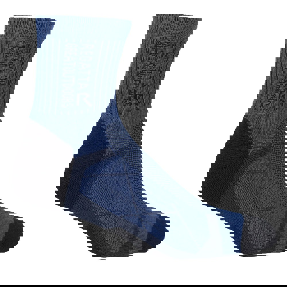Regatta Mens Active Outdoor Socks (Pack of 2) - Navy/Dark Steel