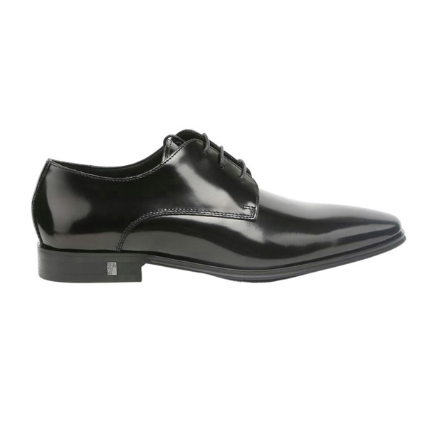 Versace Collection Derby Black Leather Shoes