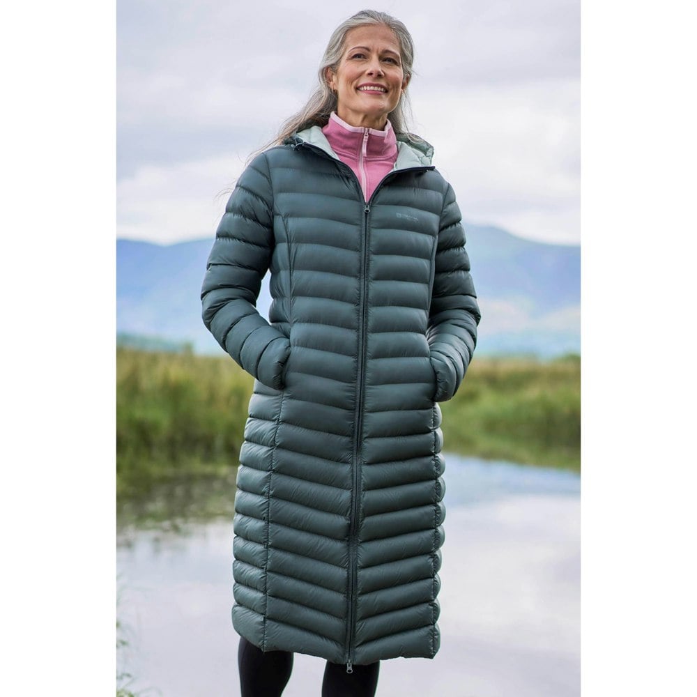 Mountain Warehouse Women's Florence Extra Long Padded Jacket - Dark Khaki