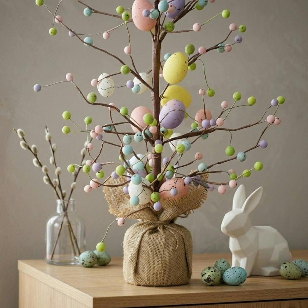 Garden Greatness Springtime Tall Easter Egg Decorated Tree