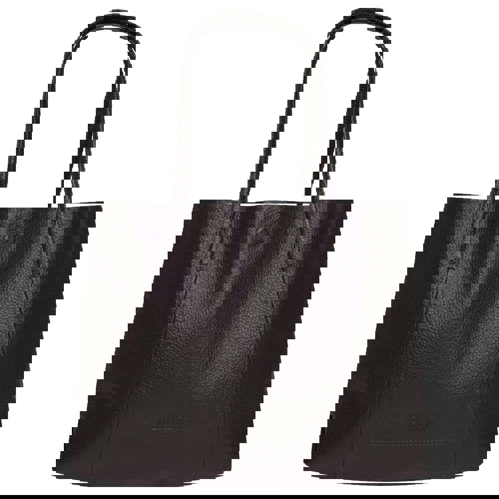 Barneys Originals Brown Real Cow Leather Tote Bag