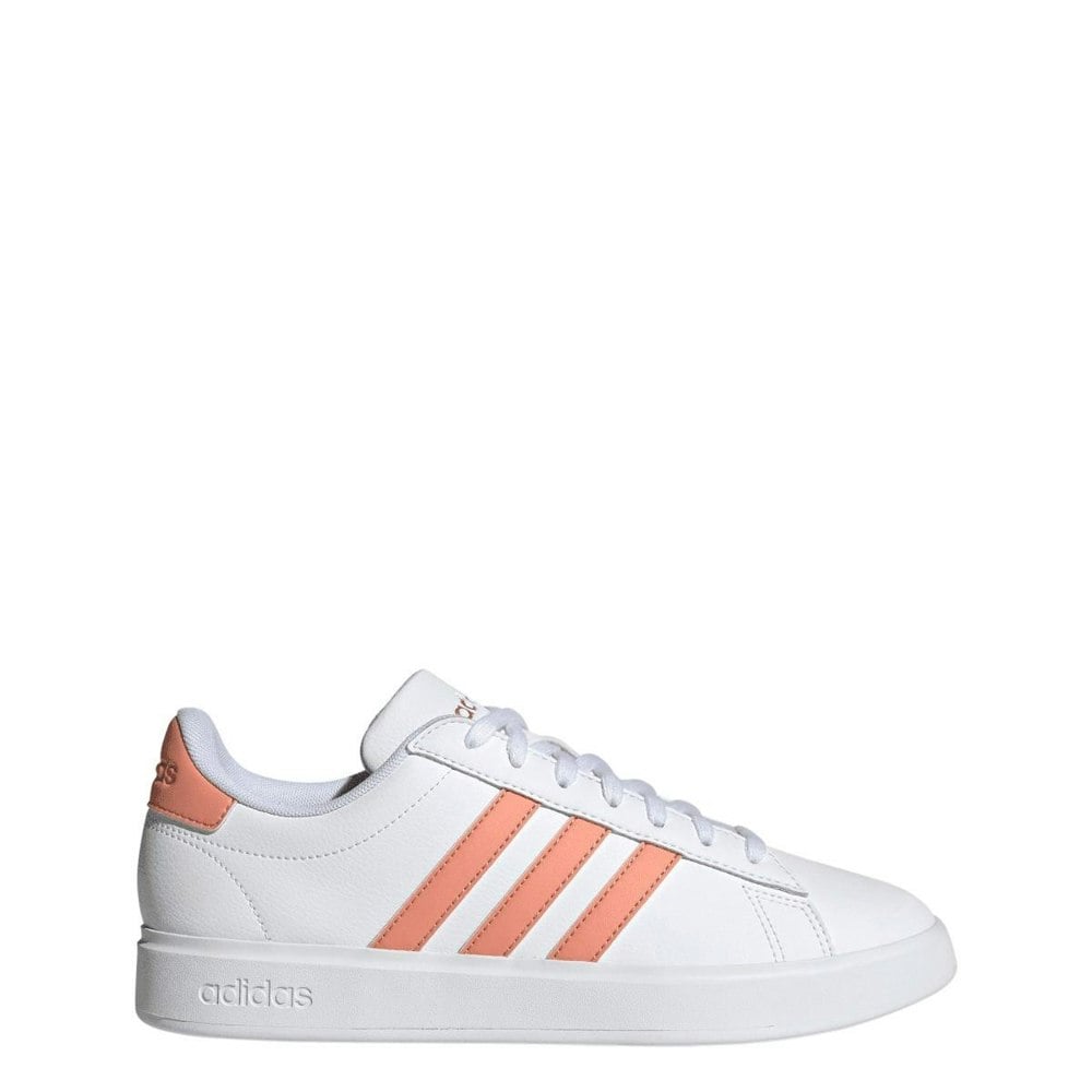 Adidas Mens Grand Court 2.0 Trainers - White/Pink