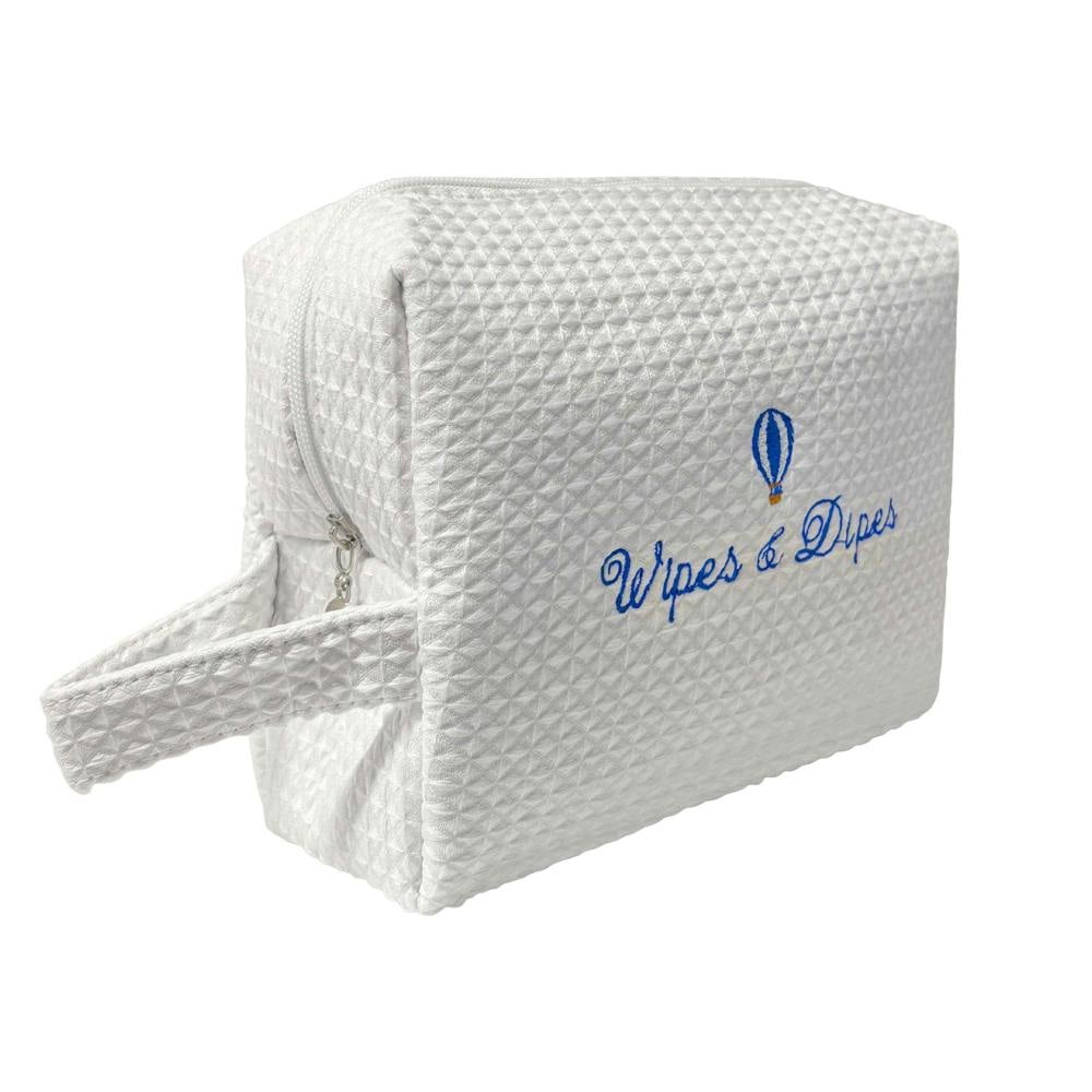Lilly Loves Balloon Wipes & Dipes Waffle Baby Bag