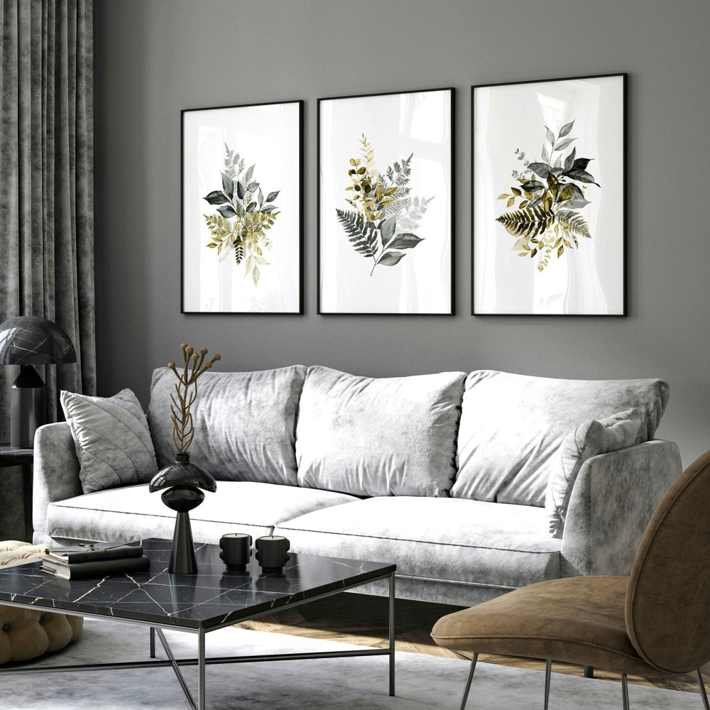 About Wall Art Framed pictures living room | set of 3 | Rackhams