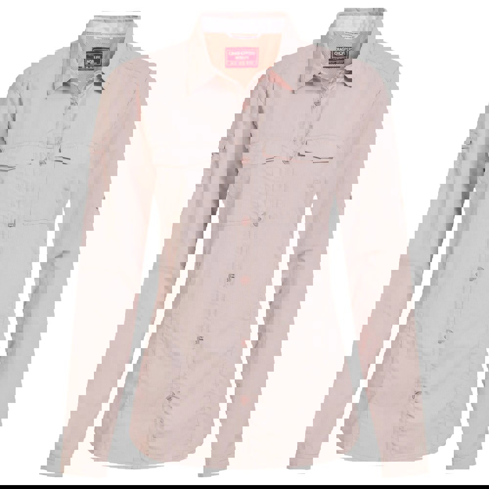 Craghoppers Women's Adventure III Nosilife Long-Sleeved Shirt - Dusky Carnation