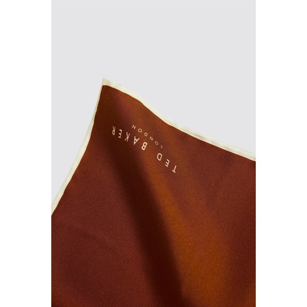 Ted Baker Rust Contrast Pocket Square