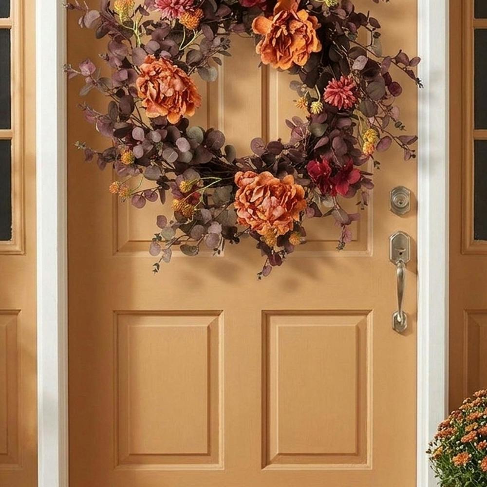 Garden Greatness Welcome Floral Home Decor Wreath