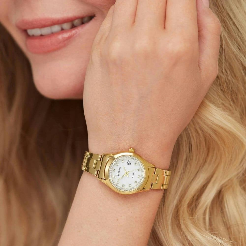 Sekonda Ladies Catherine Gold Mother Of Pearl Dial Watch 40716