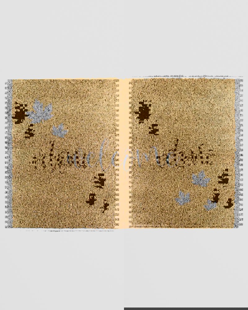 Welcome Autumn Leaf Doormat