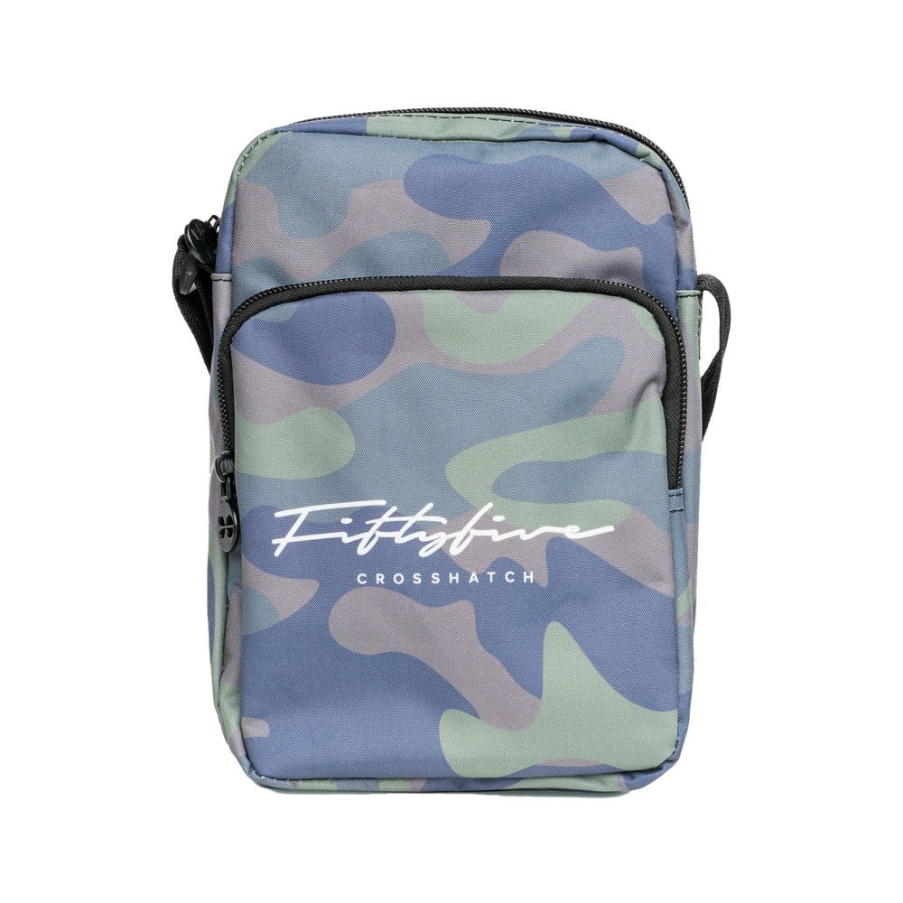 Crosshatch Mens Demilare Camo Crossbody Bag - Green
