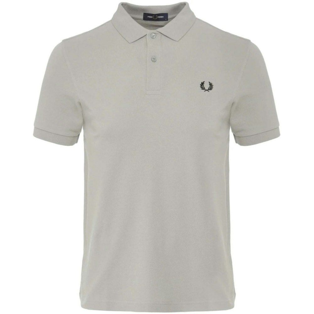 Fred Perry Plain Concrete Grey Polo Shirt S