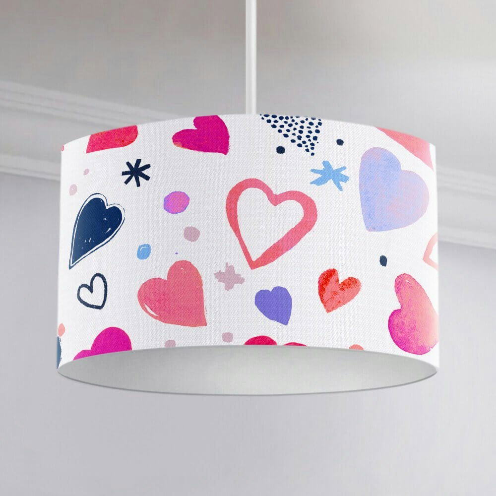 Hearts Ceiling Lampshade - Happy Linen Company