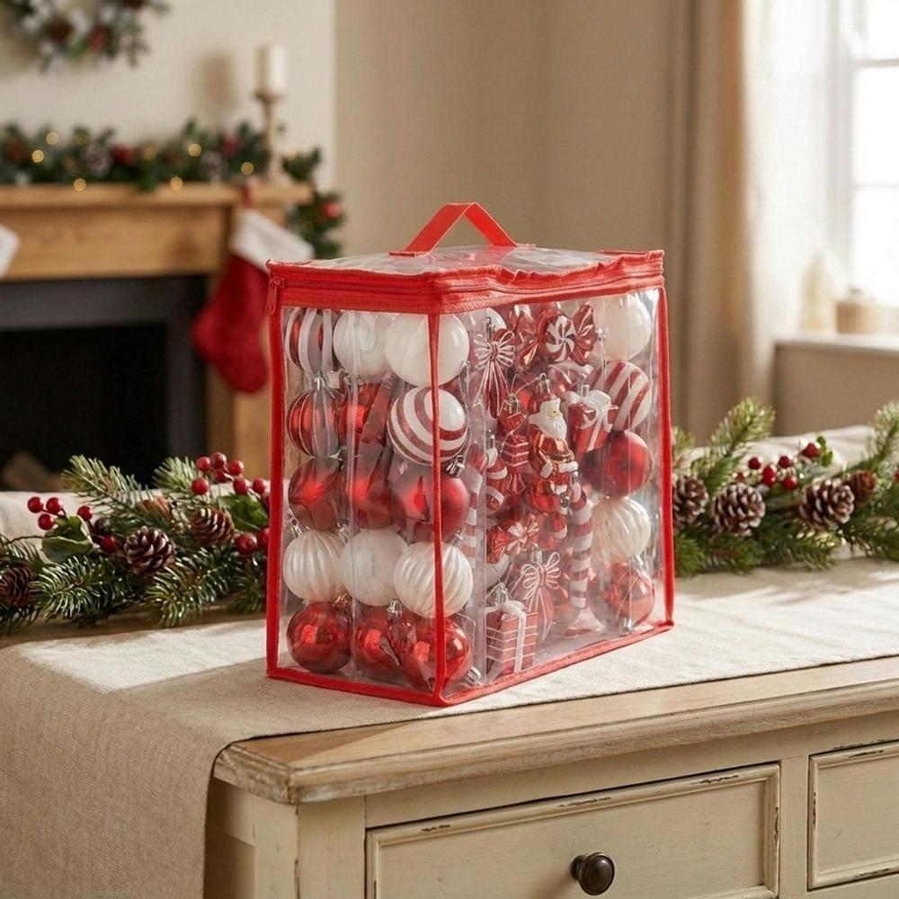 Garden Greatness 80 Piece Candy Themed Christmas Bauble Set