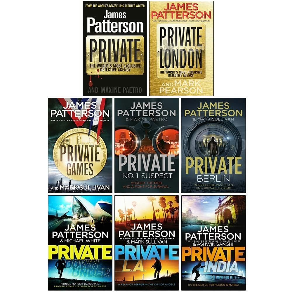 James Patterson Private Series 1-8 Books Collection Set