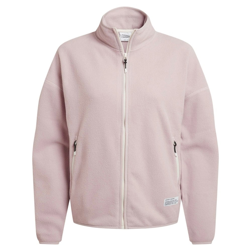 Craghoppers Womens/Ladies CO2 Renu Technology Full Zip Fleece Jacket - Dusky Carnation