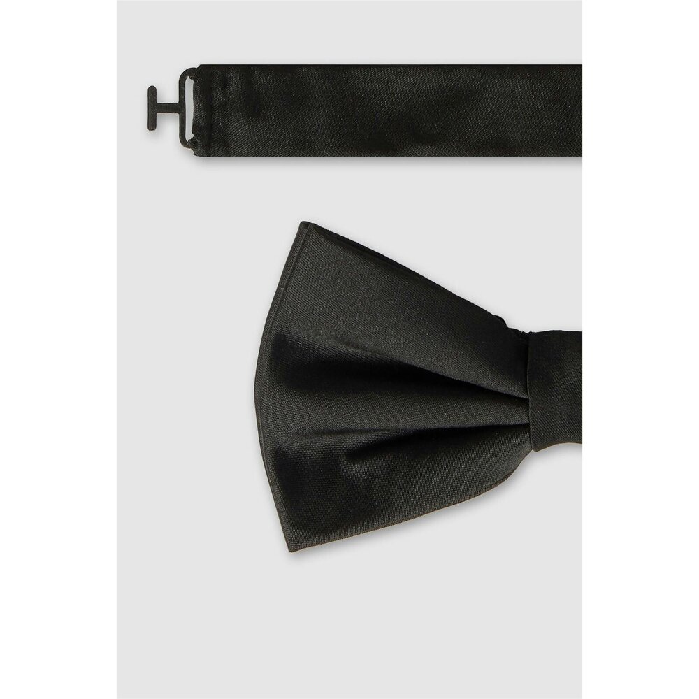Limehaus Black Satin Bow Tie