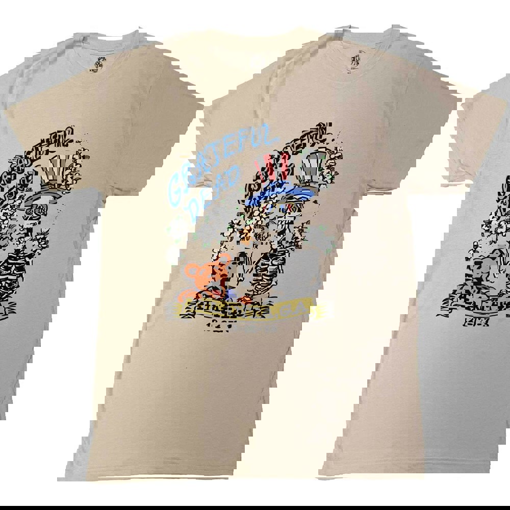Grateful Dead Unisex Adult Atlanta Flowers T-Shirt - Natural