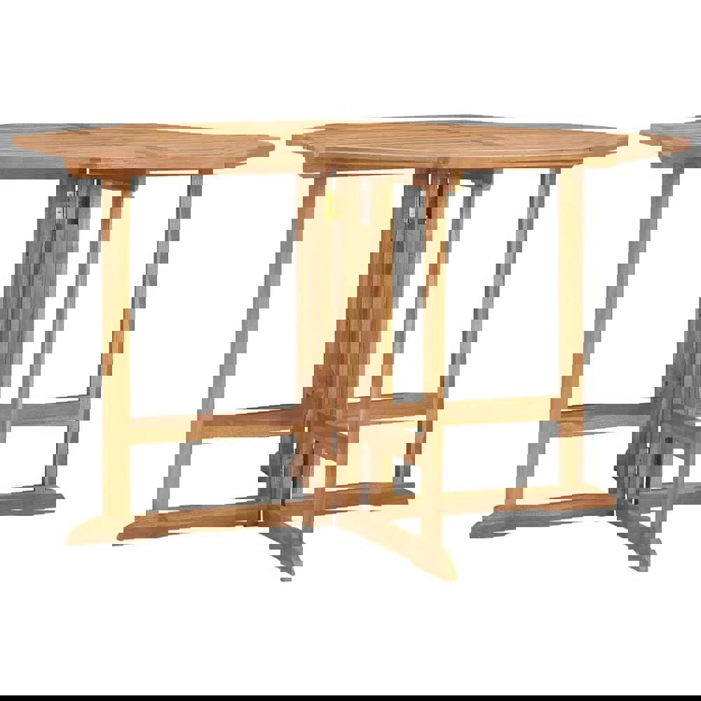 Berkfield Folding Garden Dining Table 110x110x75 cm Solid Wood Teak