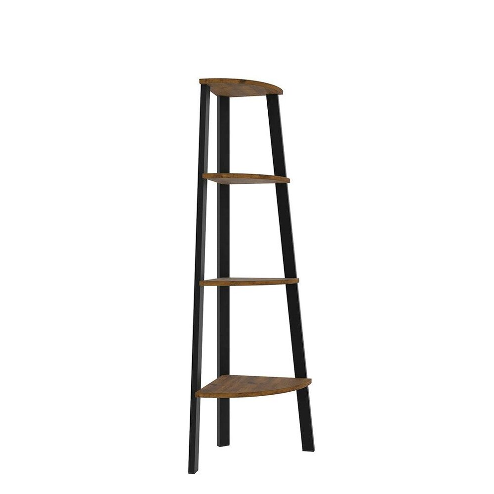 Wyld Haus Maynooth Maynooth Industrial Wood and Metal Corner Unit 4 Shelves