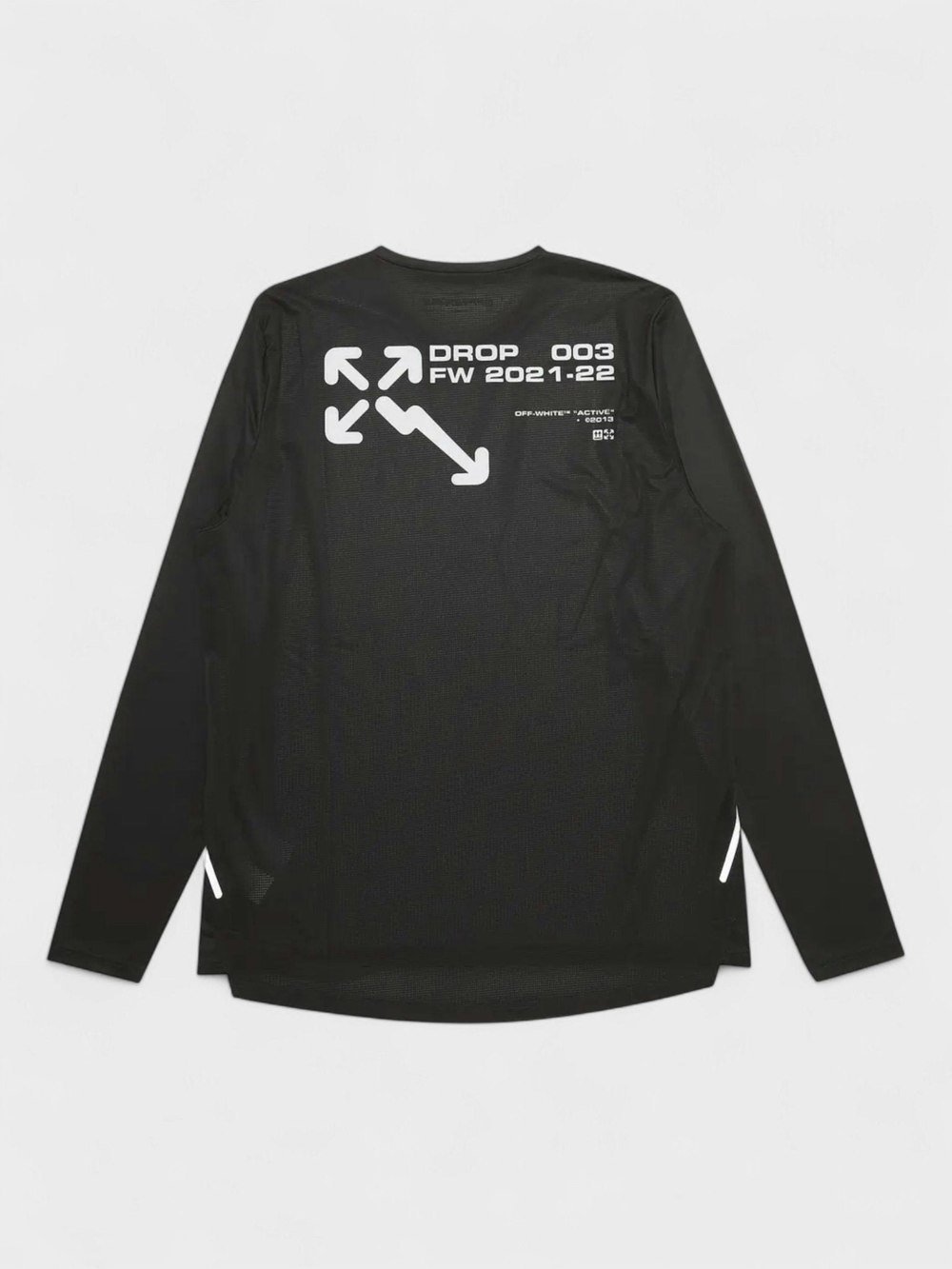 Off - White Active Long - Sleeve Tee Black - Supplied FashionOff - White