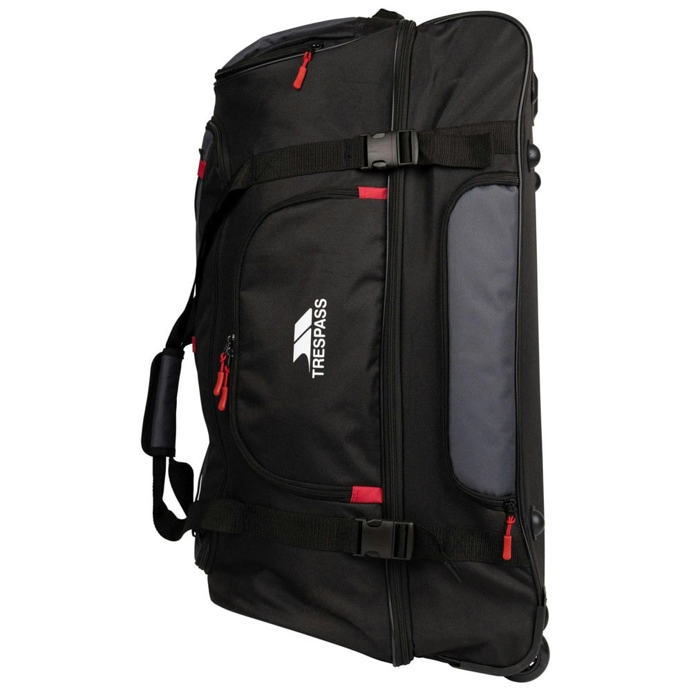 Trespass Fero 100L Wheeled Duffel Bag - Black