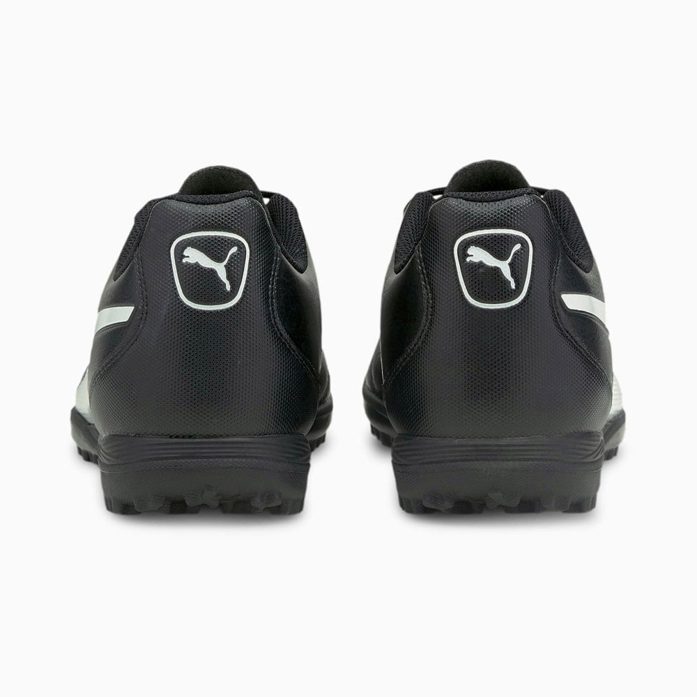 Puma Mens King Hero 21 TT Leather Astro Turf Trainers - Black/White