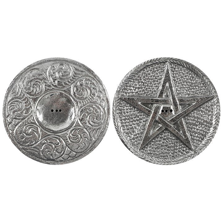 Serano 10cm Silver Pentagram Incense Holder
