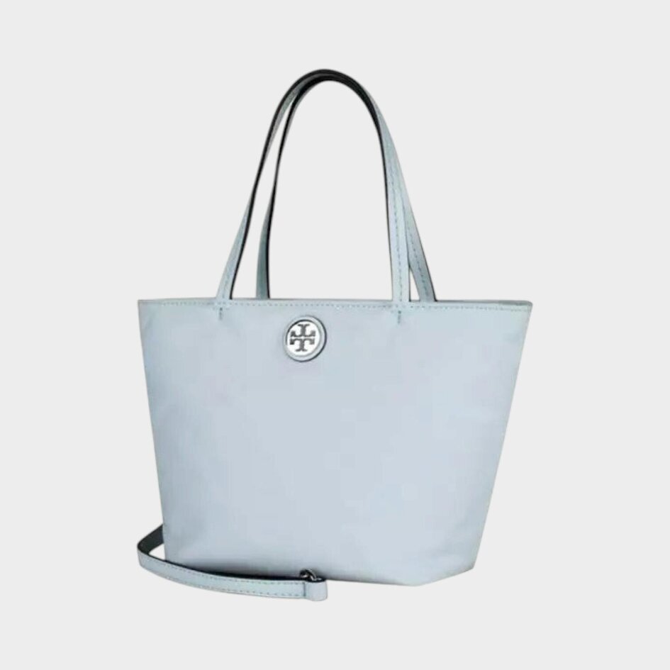 Tory Burch Nylon Mini Tote Morning Blue