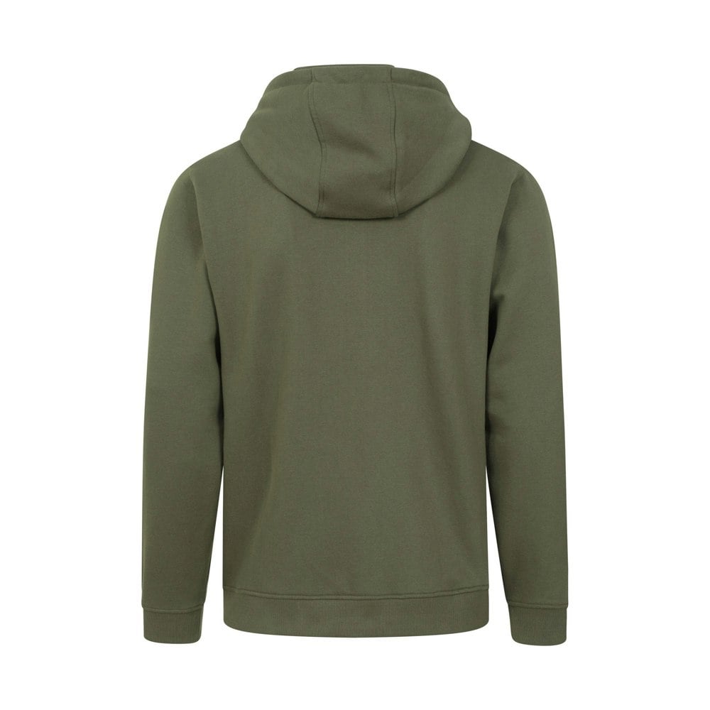 Mountain Warehouse Mens Circle Mountain Drawcord Full Zip Hoodie - Khaki Green