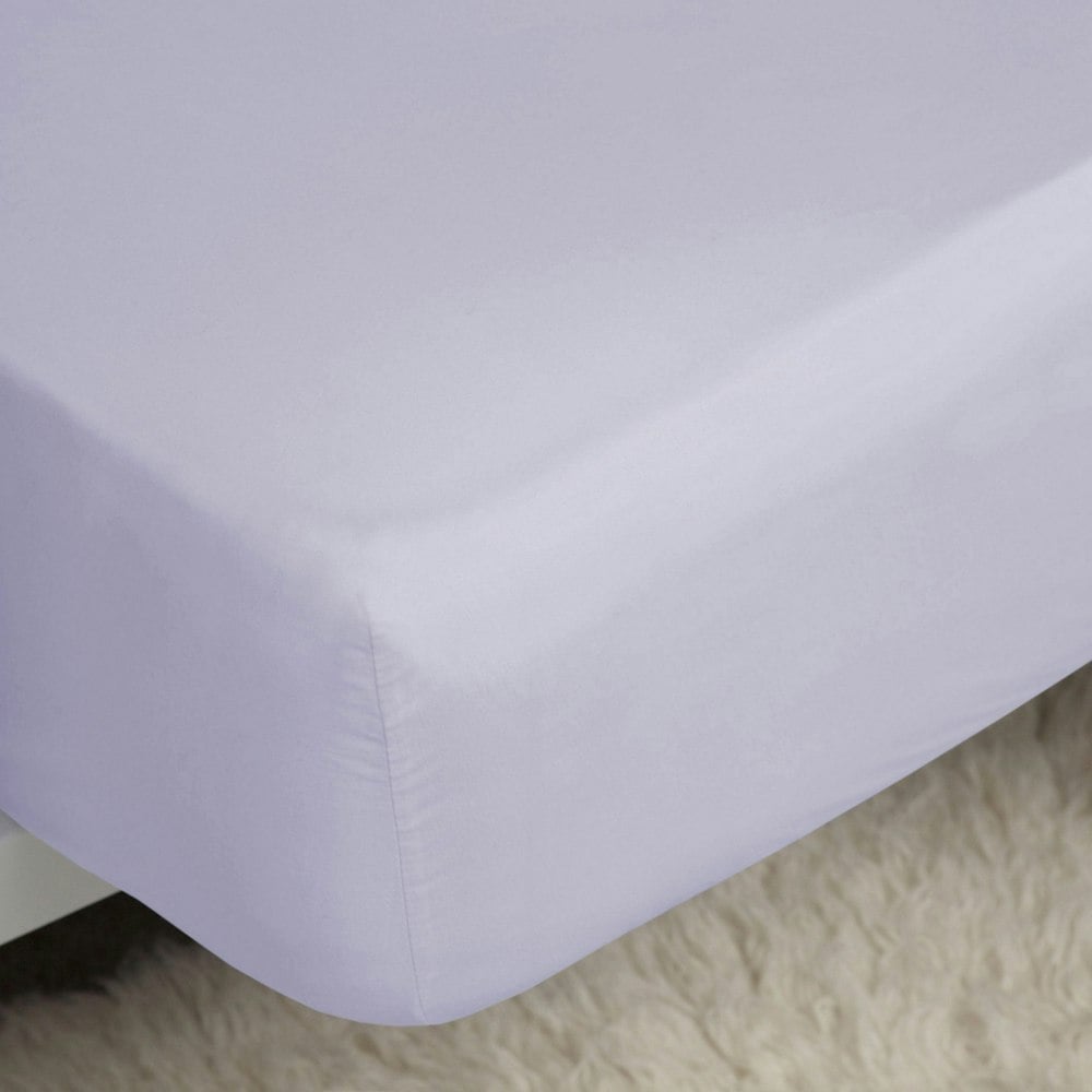 Belledorm Easycare Percale Fitted Sheet - Heather