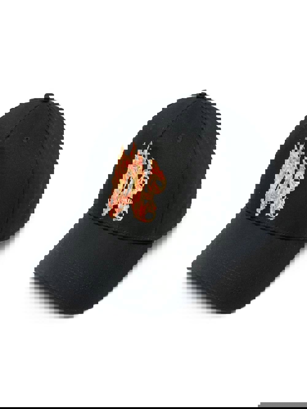 Palm Angels Burning Monogram Cap Black - Supplied FashionPALM ANGELS