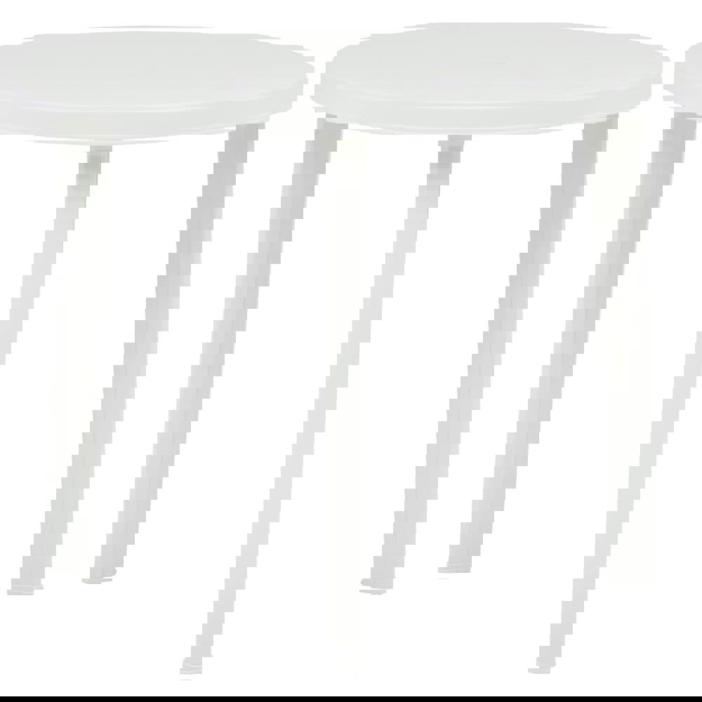 Berkfield Garden Table White 89 cm Plastic