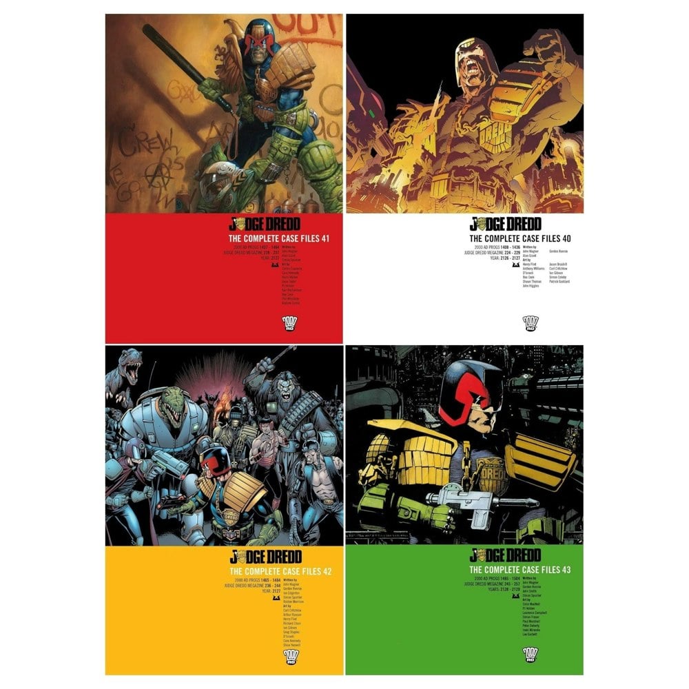 Judge Dredd Complete Case Files Volume 40-43 Collection 4 Books Set Series 9 by John Wagner