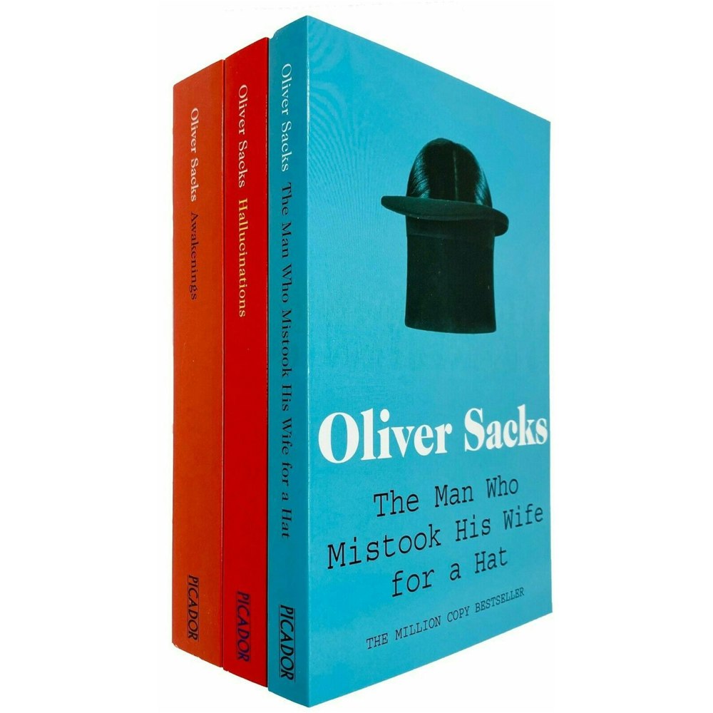 Oliver Sacks 3 Book Set The Man Who Mistook His Wife for a Hat, Hallucinations, Awakenings