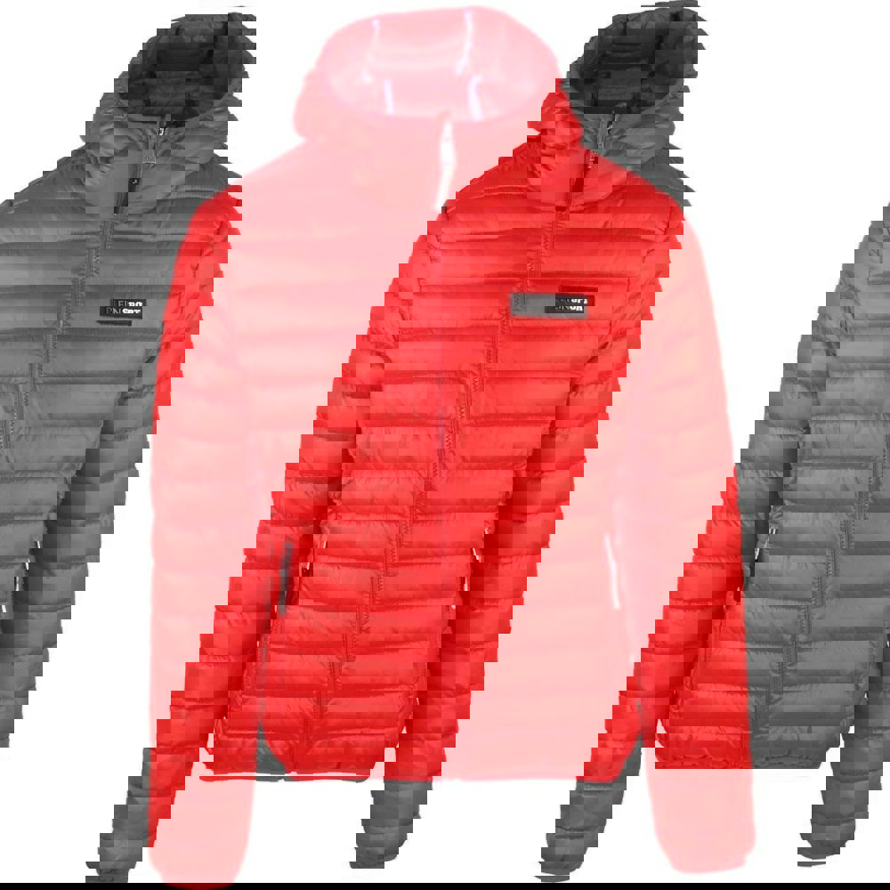 Plein Sport Padded Circle Logo Red Jacket - Nova Clothing