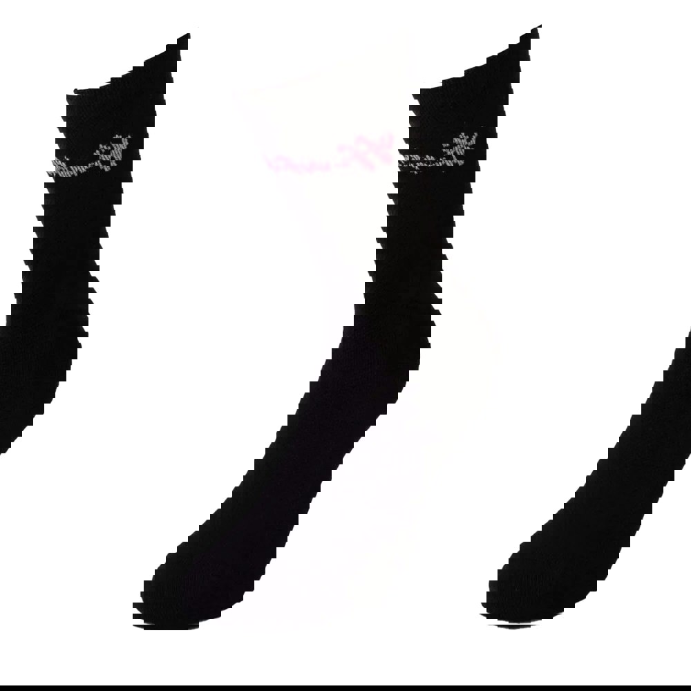 Off White Womens Script Logo Socks - Black/Pink